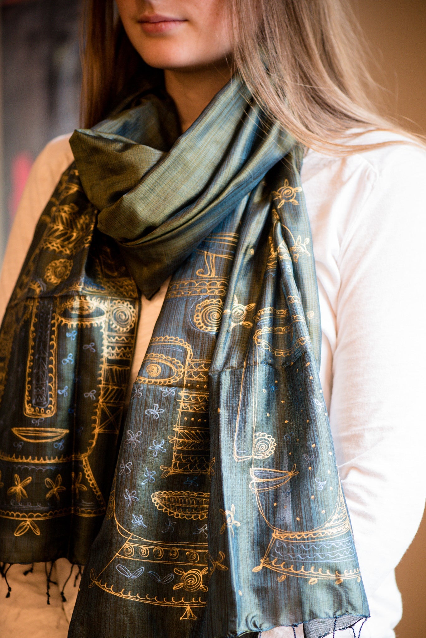 Hand painted Scarves