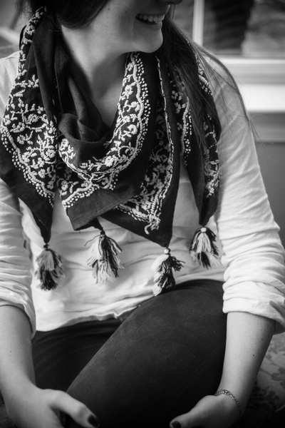Handwoven kantha viscose