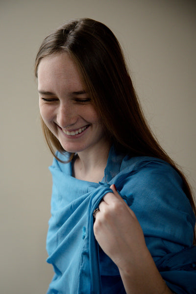 Handwoven cotton scarf