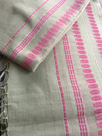 COTTON HANDWOVEN JACQUARD  IN 2 COL COMBO