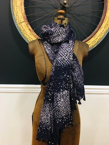 Silk Cotton batik scarf