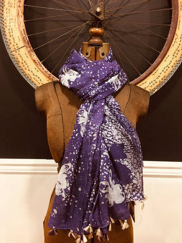 Silk Cotton batik scarf