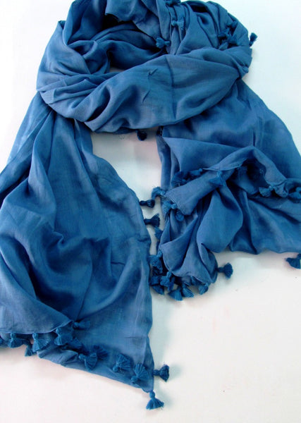 Handwoven cotton scarf